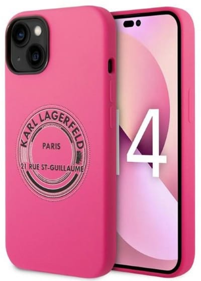 Karl Lagerfeld Serie - Hoesje voor Mobiele Telefoon - iPhone 14 Plus - Hardcase - Roze