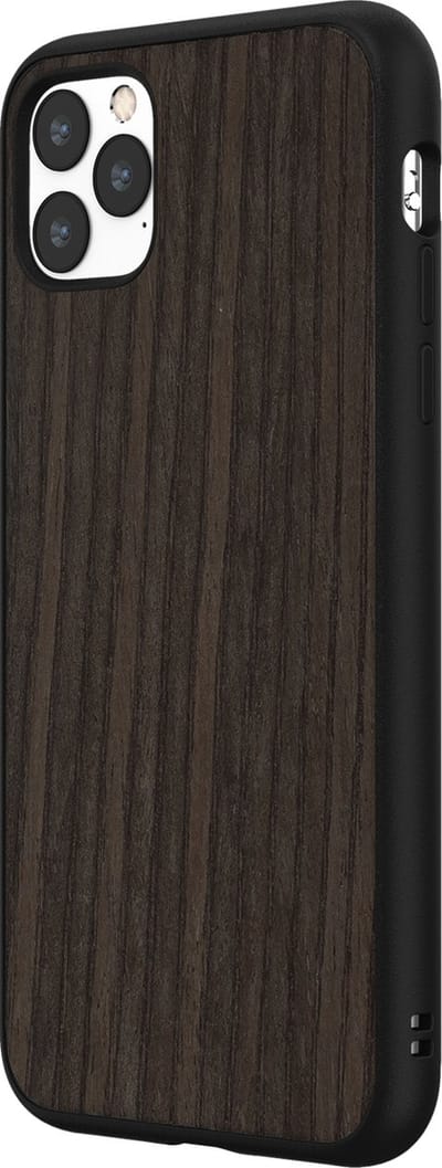 Rhinoshield Hoesje geschikt voor Apple iPhone 11 Pro Max Telefoonhoesje Hardcase | Rhinoshield SolidSuit Backcover Shockproof | Schokbestendig iPhone 11 Pro Max Telefoonhoesje | Anti Shock Proof - Oak Black | Zwart