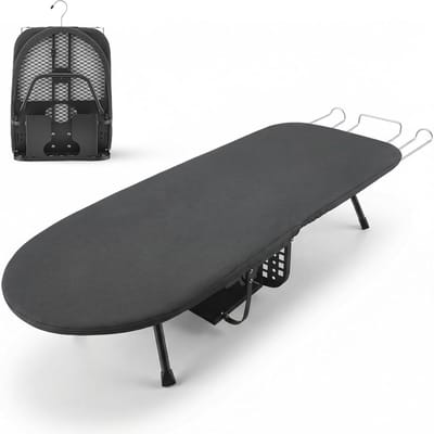 Opvouwbare strijkplank 81x30 cm - Compact en ruimtebesparend met stalen frame, ideaal voor kleine woningen, reizen en efficiënt strijken met anti-slip voeten en beugelplank