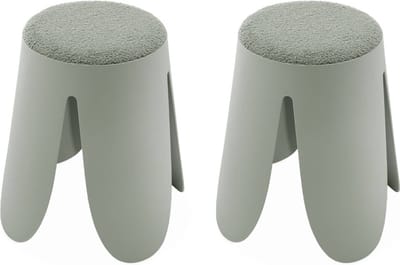 sweeek - Set van 2 stapelkrukken, niki, ø30 / 44 x h46cm