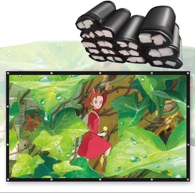 Projectiescherm Opvouwbaar - Beamer Scherm - Thuisbioscoop Creëren - Wasbaar Anti-kreuk - 84 inch - Mat