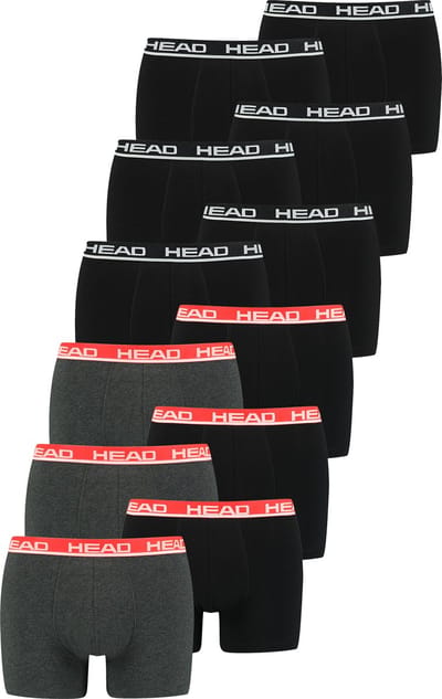 BOXERS Set van 12 stuks Head Basic Boxerbroek voor heren, shorts, ondergoed, ondergoed