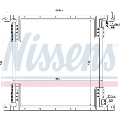 Condensator, airconditioning NISSENS 940242