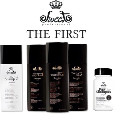 Sweet Professional Straightening System Brazilian Keratin 3 X 980 Ml & Sweet the first shampoo 3.0 Keratine treatment 980 ml