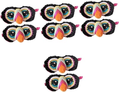 Ooglapjes Set - Slaapmaskers Cartoon - Reizen Ontspanning - Lichtblokkerend Ontwerp - 8 Stuks - Gekleurd