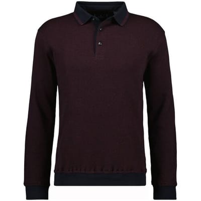 Ragman Trui Fine Cotton Interlock Jacquard Zwart / male
