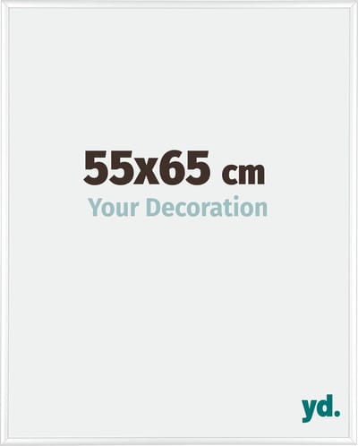 Your Decoration - Fotolijst 55x65 cm - Aluminium - Wit Hoogglans - Kent