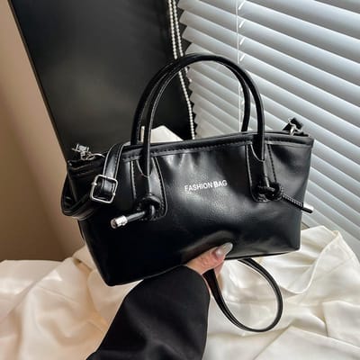 Draagtas met grote capaciteit Modieuze handtas Retro modieuze schoudertas Franse textuur Crossbodytas gray