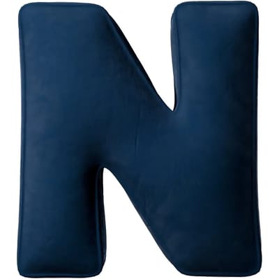 Kussen letter n Yellow Tipi Posh Velvet