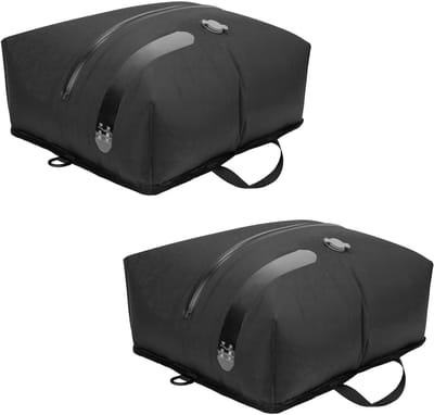 Dailygoods- Vacuümzakken 2 stuks - Herbruikbaar - Waterdicht - Luchtdicht ventiel - Opbergtas - Nylon met ritssluiting - Handbagage organizer - Opbergzakken