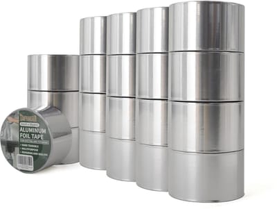 Set van 20 Hoge Temperatuur Aluminium Tape 75mm x 46m Waterdicht en Vlamvertragend
