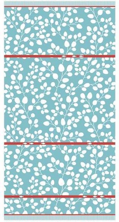 Clarysse Leaf - Strandlaken - 90x170 cm - Blauw