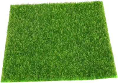 Miniatuur Kunstgras - Nep Gazon - Landschapsdecoratie - Realistisch Ontwerp - 15 x 15 cm - Groen