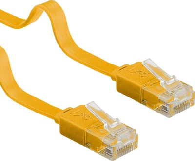 Wentronic CAT6 Netwerkkabel - RJ45 - Geel - 0.5 m
