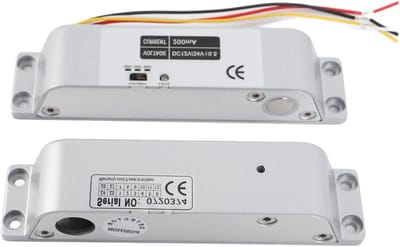 Elektrisch Valgrendelslot - Insteekslot Deur - Toegangscontrole - Fail Safe NC - 20 x 12 x 5 cm - Aluminiumkleur