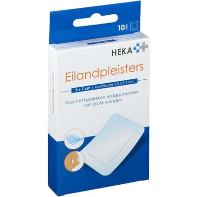 Hekaplast Border Eilandpleister 5x7cm 10 Pleister