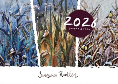 Kalender 2026 - vogels - kunst - kunstenaar - Susan Ruiter