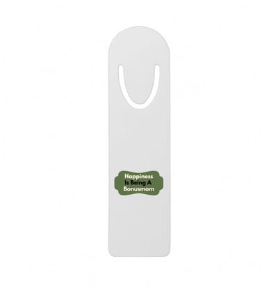 Hacebo® - happiness is being a bonusmom metalen boekenlegger - Mama - de liefste bonusmoeder - Moeder cadeautjes - moederdag - verjaardag - geschenk - kado Bladwijzer boekenleggers - 12.7 cm x 3.2cm