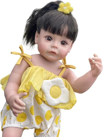 Babypop Meisje - Realistische Pop - Kinderspeelgoed - Volledig Siliconen Lichaam - 55 cm - Niet gespecificeerd