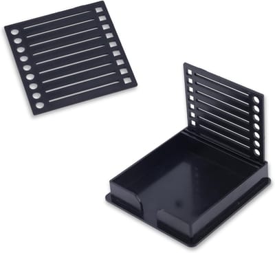 Notitiehouder en dispenser met sjabloon, memo pad organizer voor bureau, kantoor, thuis en schoolbenodigdheden