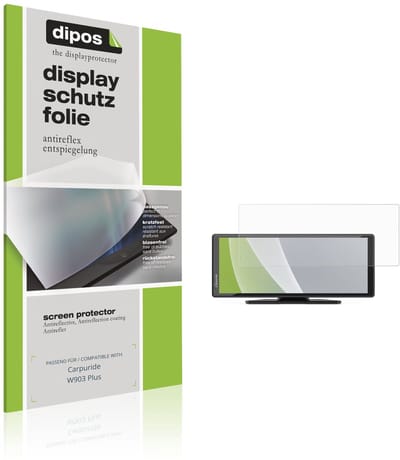 dipos – 2x Matte Beschermfolie geschikt voor Carpuride W903 Plus | Krasbestendige & antireflecterende Screenprotector Ultra-Thin