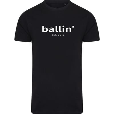 Ballin Est. 2013 - Heren Tee SS Tapered Fit Shirt - Zwart - Maat XXL