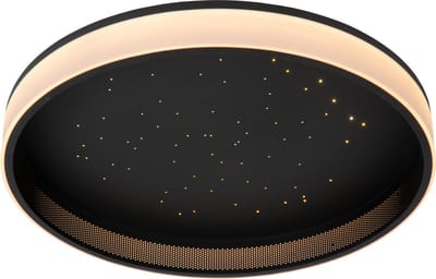 Lucide ESTREJA - Plafonnière (Plafondlamp) - Ø 40 cm - LED 3 StepDim - CCT - 2500K/3000K - Zwart