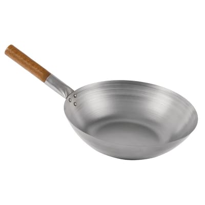 London Wok Wok Met Platte Bodem 33cm - London Wok GJ494 - Horeca & Professioneel