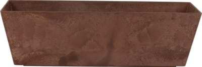 Ter Steege Plantenbak - gerecycled kunststof - bruin - 55 x 17 cm - Binnen en buiten gebruik