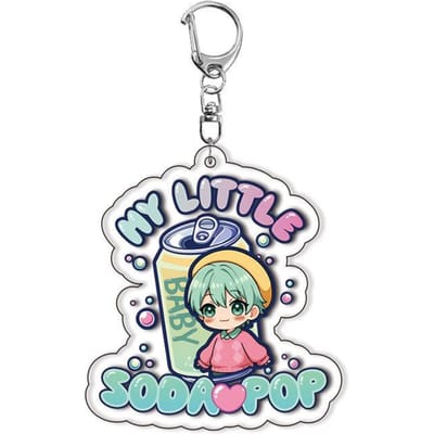 Jager Meisje Acryl Sleutelhanger Lumie Mira Zoie Anime Schattige Hanger Cosplay Accessoires Cadeaus voor Fans Verzameling Merchandise Premium Kwaliteit 55mm white