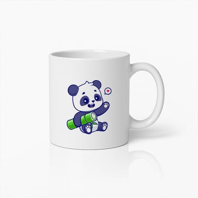 Schattige Panda Mok met Bamboe – Leuke Cartoon Dieren Beker voor Kinderen & Panda Fans