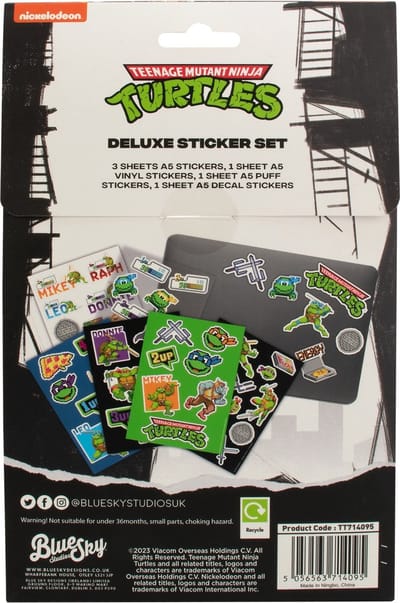 Blue Sky Studios Teenage Mutant Ninja Turtle Stickers - Deluxe set