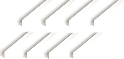 U-profiel Set - Plastic Afwerking - Bouw Projecten - Duurzaam PVC-U - 1 Meter Lengte - Wit
