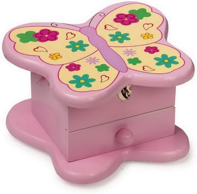 Houten Sieradendoos met Muziekdoos voor Kinderen
