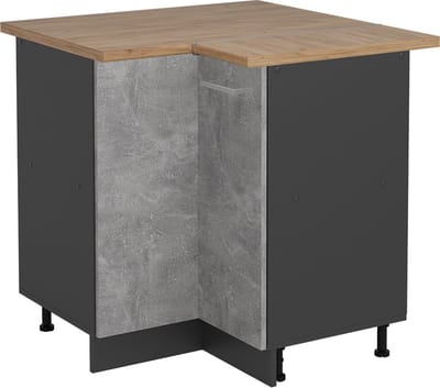 Vicco R-Line Hoekkast – 75.6 cm, WB Eik Beton