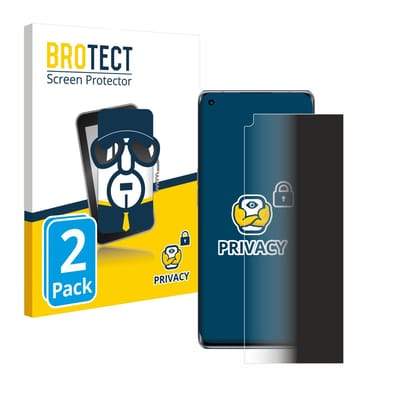 BROTECT - privacy screenprotector voor Oppo Reno 6 Pro Plus 5G - Folie Beschermfolie Blauwlichtfilter 2 Stuks