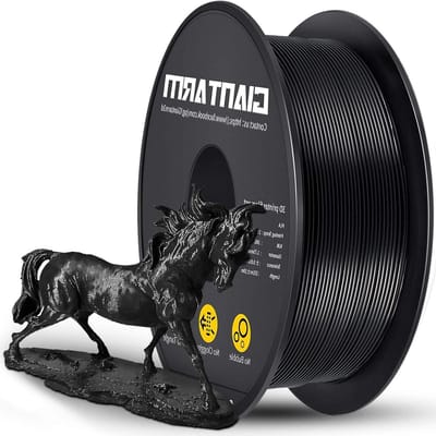 175 mm 3D-printer filament - zwart PLA filament - 1kg spoel