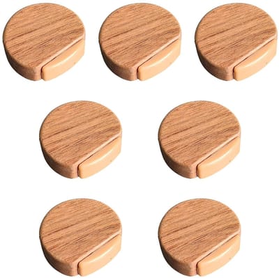 Dailygoods- Deurstopper 7 Stuks - Houten Antibotsingsdeurstop - Duurzaam Milieuvriendelijk - Eenvoudige Installatie - Geschikt Voor Slaapkamerdeuren - Afmetingen 4.5x4.2x1.6 Cm - Deurbuffer