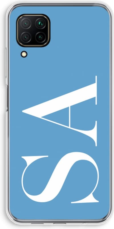 Gepersonaliseerd - Case Company® - Hoesje geschikt voor Huawei P40 Lite hoesje - Monogram N°2 - Soft Cover Telefoonhoesje - Bescherming aan alle Kanten en Schermrand