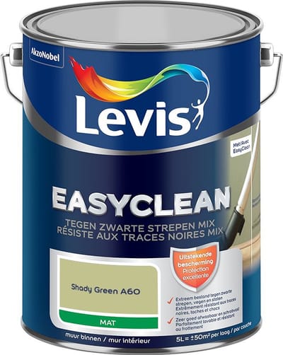 Levis - Easyclean Tegen Zwarte Strepen Mix - Shady Green A60 - Mengverf - 5 L