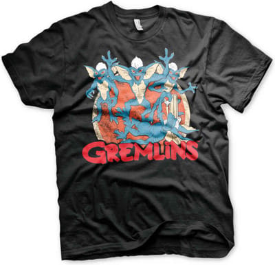 Gremlins Unisex Tshirt -3XL- Group Zwart
