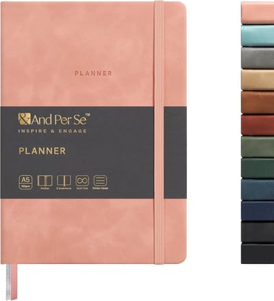 Ongedateerde Weekplanner A5 - 72 Weken Hardcover Agenda voor Doelen Stellen - Dik Papier & Stickers Inclusief