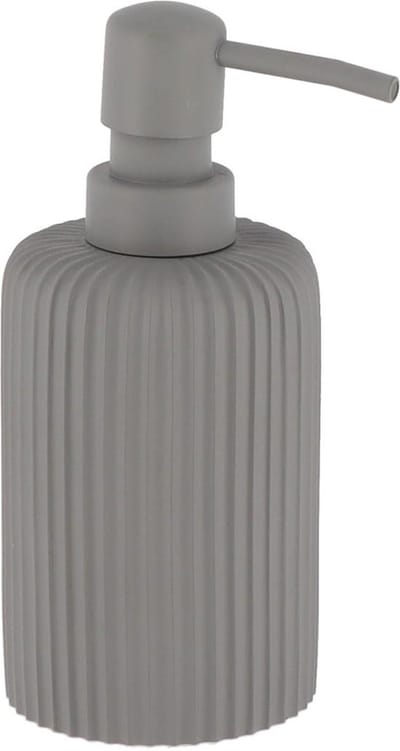 Tendance Zeeppompje 101 series - grijs - geribbeld - PS - D7 x H17 cm - 230 ml - badkamer