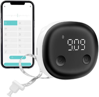 Slim Lichaamsmeetlint Met Bluetooth - Intrekbare Meetlint Met Fitdays App - BMI En Lichaamsvet Analyse Tool - Voor Fitness-Vorm-Gewichtsverlies