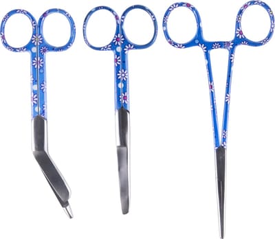 Verpleegkunde set Bloemetjes print - Mast Medical – Kocher – Verbandschaar – Chirurgische Schaar - Verpleegkundige - Verpleegkunde