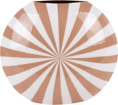 Present Time Vaas Candy Swirl - Bruin - 40x11x35cm - Modern