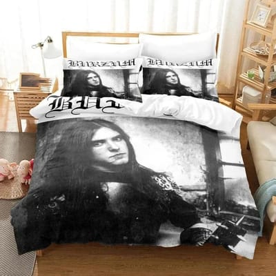 Ensemble de literie Burzum imprimé en 3D Housse de couette Ensemble de lit Housse de couette Taie d'oreiller Couette king Queen Size Garçons Adulte Ensemble de literie 70x133cm 2pcs