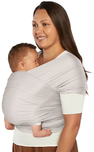 Ergobaby Aura Draagdoek Duurzaam Mesh Soft Grey