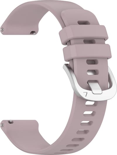 Siliconen bandje - geschikt voor Garmin Venu (2 Plus) / Venu SQ (2) / Vivomove (Style - Sport) / Vivoactive 3 / 5 / 6 / Forerunner 55 / 165 / 245 / 645 / 570 - 42mm - zacht paars