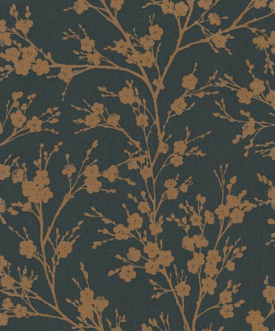 Behang met Japanse bloesem - Behang - Wandbekleding - Wallpaper - Vliesbehang - Assorti 2022-2024 - 0,53 x 10,05 M.
